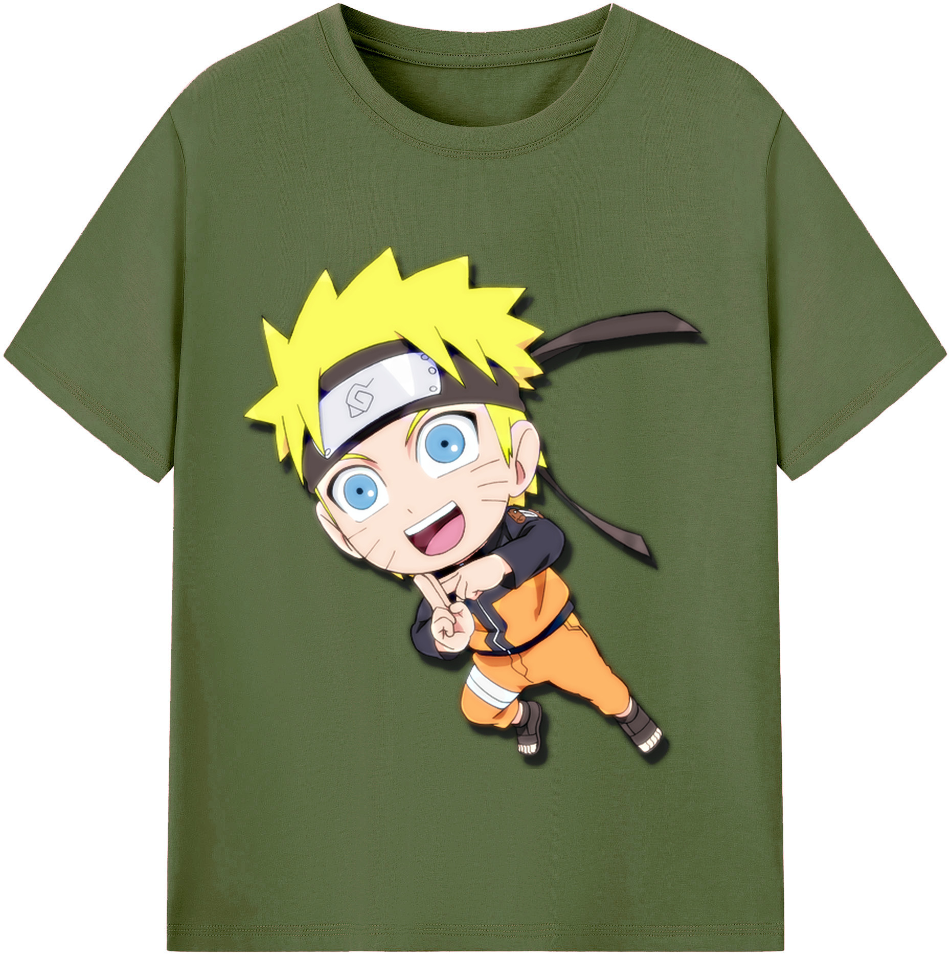 （画像用） NARUTO -ナルト- うずまき ナルト Uzumaki Naruto 綿100％半袖Tシャツ（フロントプリント）